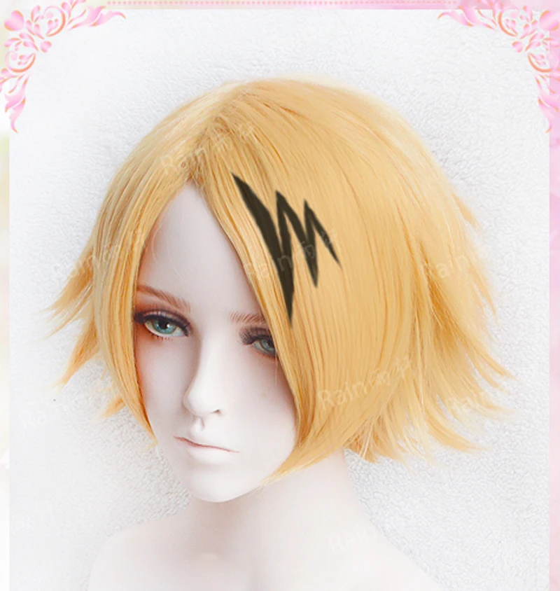 Online Pelucas de alta calidad Kaminari Denki mi héroe de la escuela resistente al calor pelo sintético Cosplay disfraz peluca + gorra de peluca