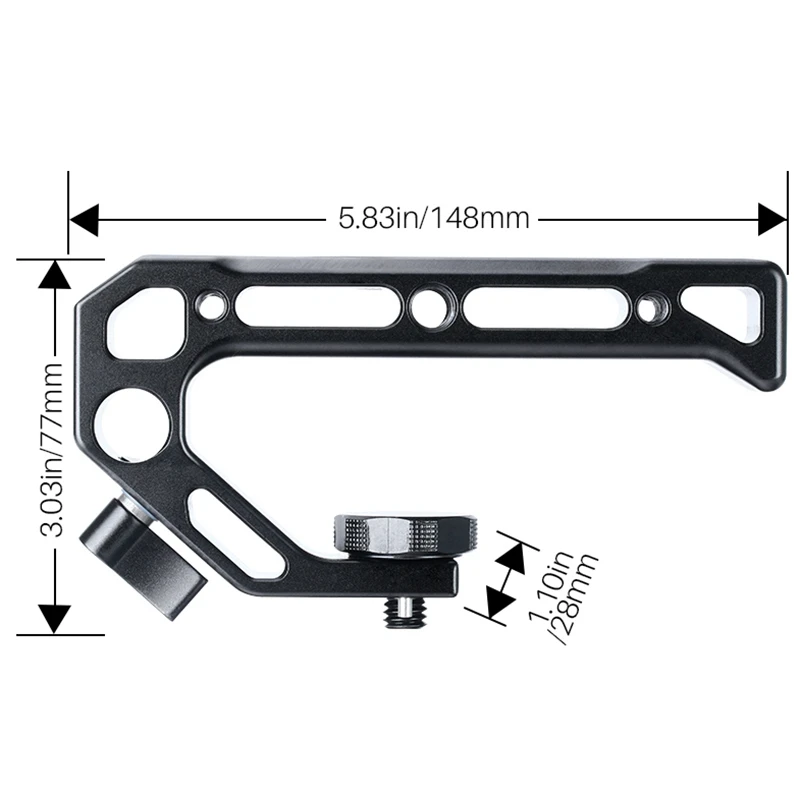 R008 Камера Холодный башмак ручка с Arri определения местоположения винт M5 вращающийся винт внешний монитор микрофон для DSLR NikonCanon sony