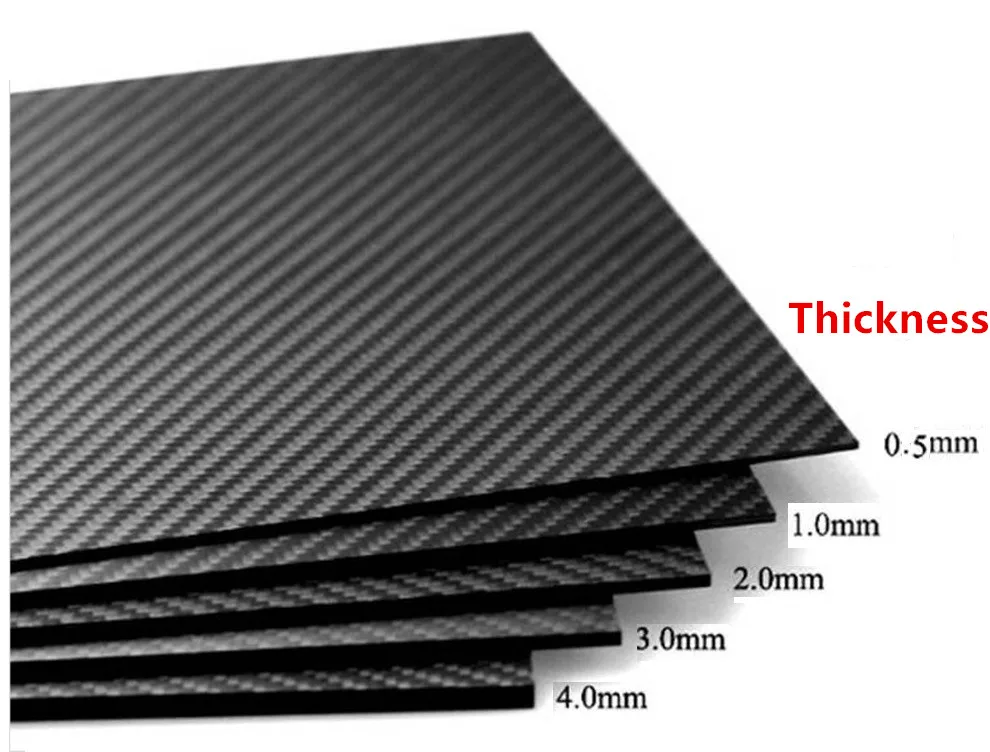 300mm X 200mm 3K Pure Carbon Fiber Sheet Glossy Plate Board 0.5/1.0/1.5/2.0/3.0/4.0/5.0mm High Composite Hardness RC Material | Игрушки и