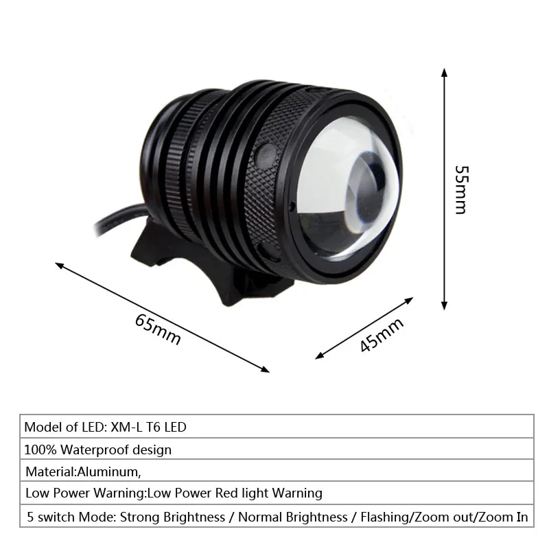 2 в 1 4000 люмен 15 Вт Zoomable XM-L U2 светодиодный велосипедный светильник водонепроницаемый светодиодный налобный фонарь+ аккумулятор 6400 мАч+ зарядное устройство переменного тока+ повязка на голову