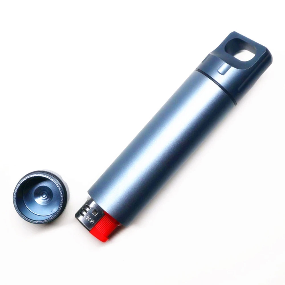 

14CM Large Waterproof Cases For Outdoor Cycling Camping Delicate Aluminum Medicine Box Drug Capsule Mini Storage Container