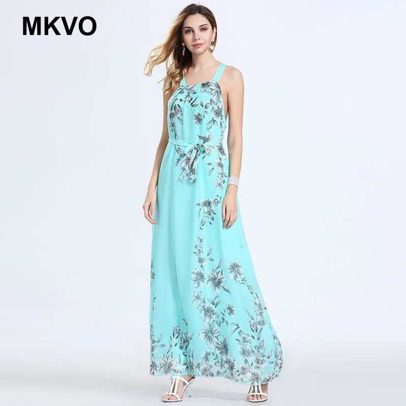 

Summer Women Dress 2018 Vintage Sexy Bohemian Floral Tunic Beach Dress Sundress Pocket Red White Dress printing Female Brand