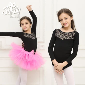

Children's Dance Dress Autumn and Winter Girls'Ballet Skirt Ballet Skirt Performance Dress Long Sleeve Practicing Gongfu 1911