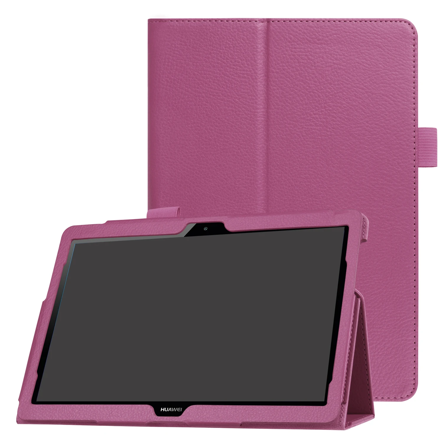Цветной чехол для huawei MediaPad T3 10 AGS-L09 AGS-W09 9,6 дюймов, чехол для планшета, чехол из искусственной кожи для Honor Play Pad 2 9,6 - Цвет: Фиолетовый