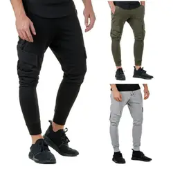 Новые модные мужские брюки для фитнеса мужские брюки спортивные штаны для бега