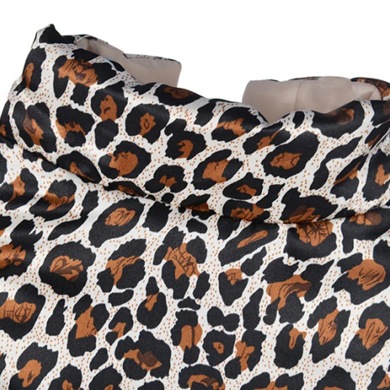 Зимняя одежда для собак леопардовое теплое пальто куртки для собак чихуахуа верхняя одежда питомец Пудель Костюм наряд