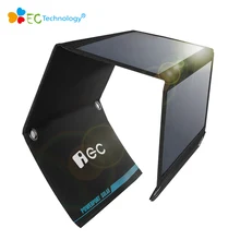 Foldable Solar Charger with Sun power Panel Outdoor Solar Power Bank Battery Charger External Panel Battery Charger pack