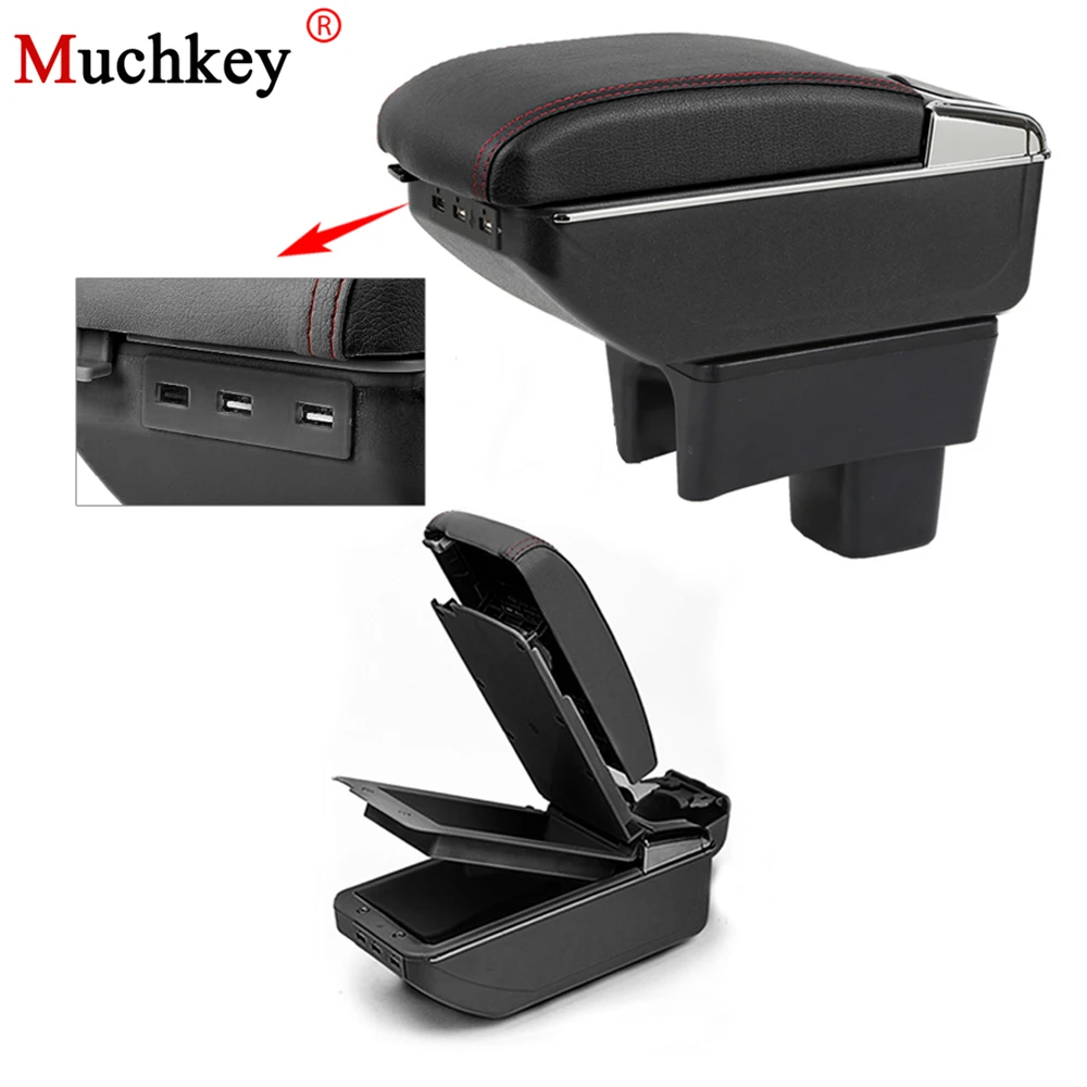 For Suzuki Sx4 2006 To 2016 Usb Armrest Box Car Center Storage Box With