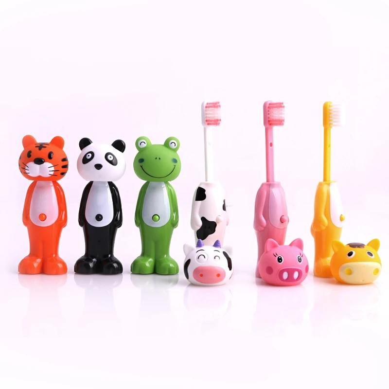 

1 PC Baby Toothbrush Silicone Toothbrush Kids CartoonTooth Brush Soft Bristle Tooth Brush Mouth Clean Teether Training