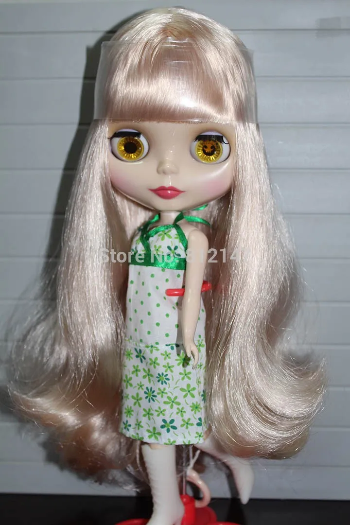 Обнаженная фигурка blyth куклы(бледно-розовые вьющиеся волосы) dsds5