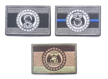 Embroidered Patches United States State Flag Patch Tactical 3D National Flags missouri state flag patch Armband Badge national academy press ground water quality protect state