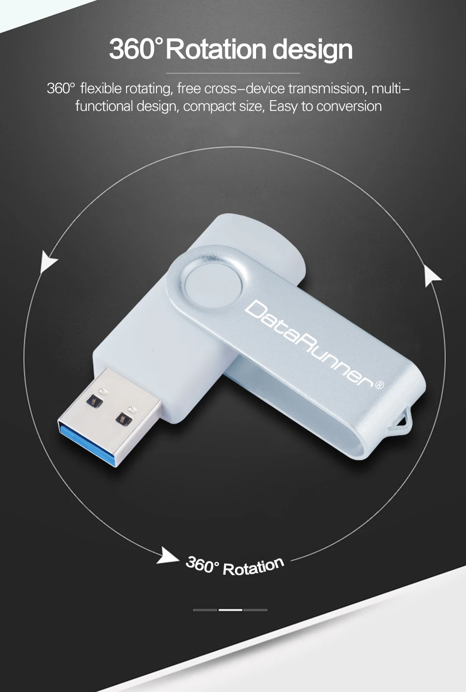 DataRunner высокоскоростной Usb флэш-накопитель Вращающаяся ручка привод 32 Гб 64 Гб Usb флешка 3,0 флэш-накопитель 128 ГБ 256 Гб карта памяти флешка