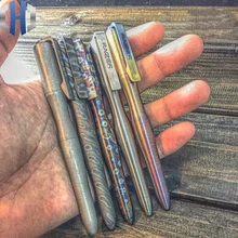 Титановая тактическая ручка, многофункциональная, разбитое окно, для побега, Штурмовое оружие, для улицы, Женская защита с заправкой