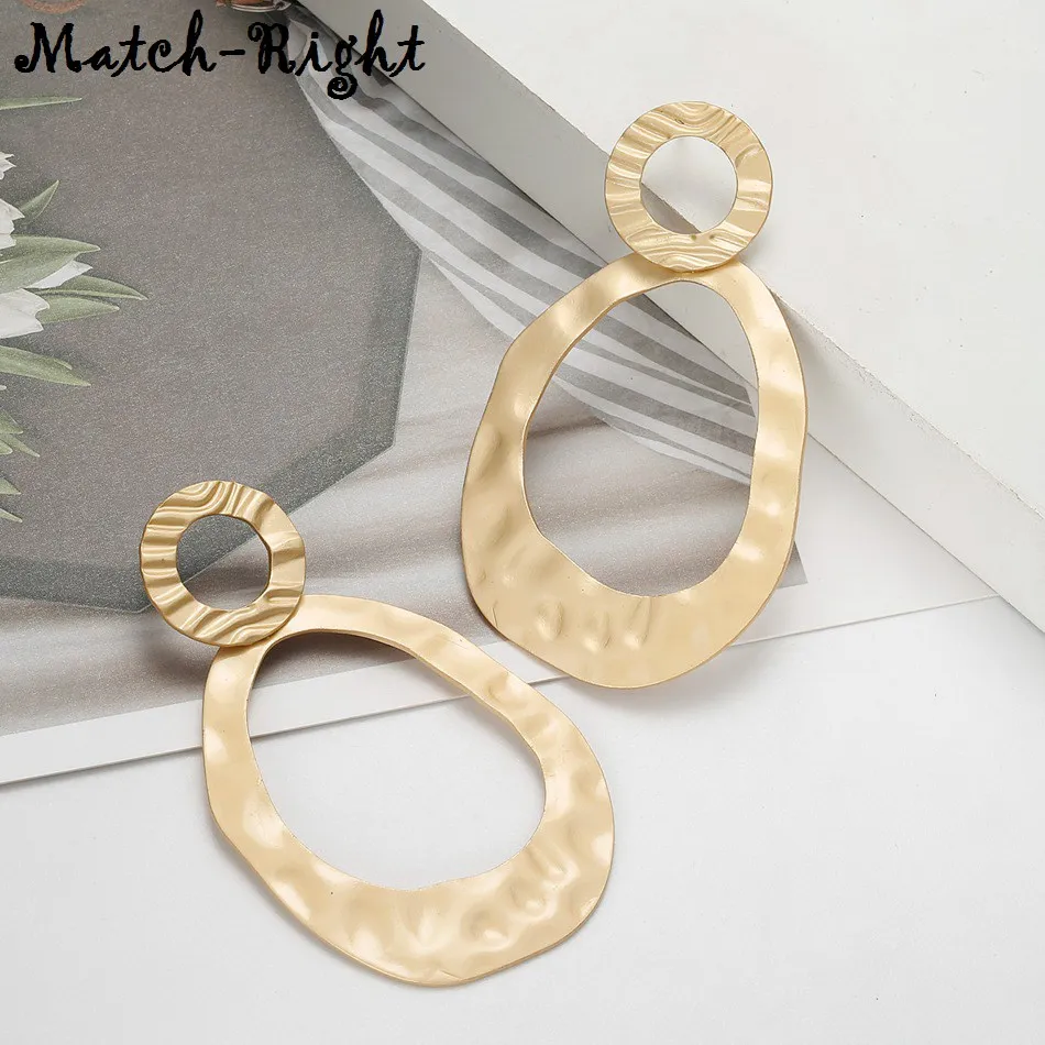 

Match-Right Trendy Earrings for Women/Geometric/Long/Big/Gold/Statement/Hanging/Drop Earrings Pendant Jewelry female SP533