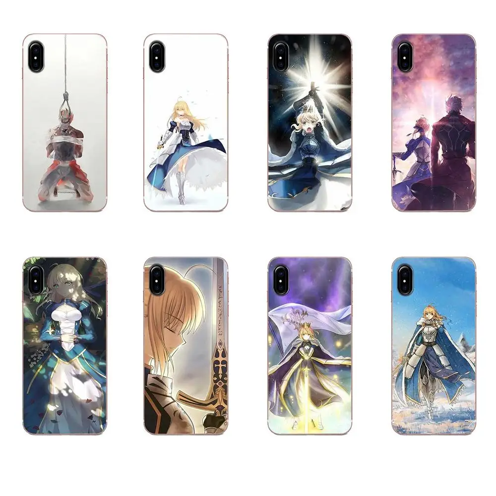

Anime Fate Stay Night Saber Soft TPU Art Print Cover Case For Huawei P8 P9 P10 P20 P30 Mate 7 8 9 10 20 Lite Plus Pro 2017