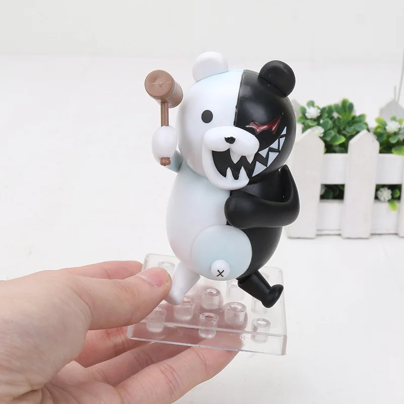 Dangan Ronpa Super Danganronpa 2 фигурка Nendoroid 313 Monokuma черно-белый медведь куклы экшн-фигурка рождественские игрушки подарок 10 см - Цвет: no box