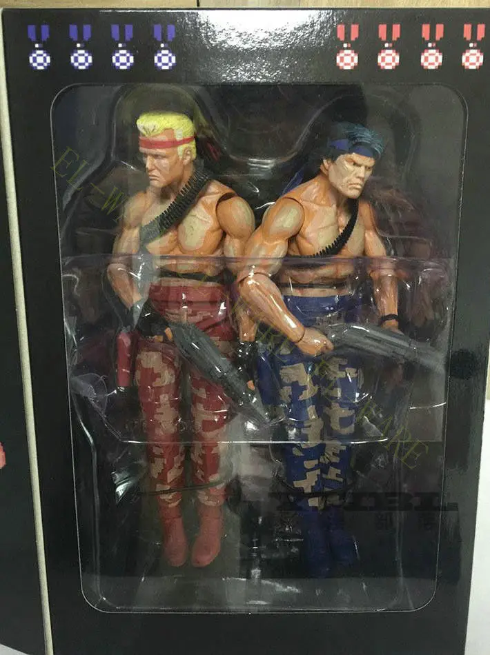 7 дюймов NECA Contra &quotвидео игра Bill and Lance 2 пакет Nintendo PVC экшн фигурка Модель