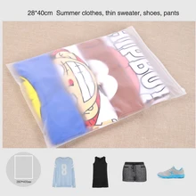 Матовые матовые дорожные сумки для хранения на заказ, герметичные водонепроницаемые Прозрачные сумки на молнии для одежды