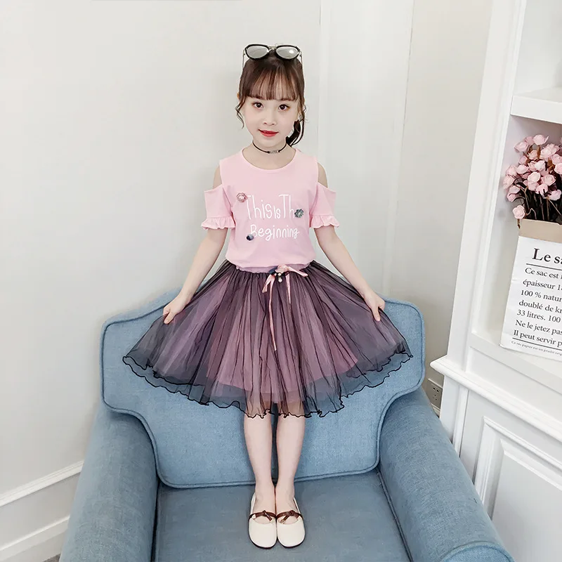 

2019 Cotton Lace Girl Dress Birthday Formal Occasion Princess Children's Clothing Lace Dresses Hot Summer Party Dress for Girls