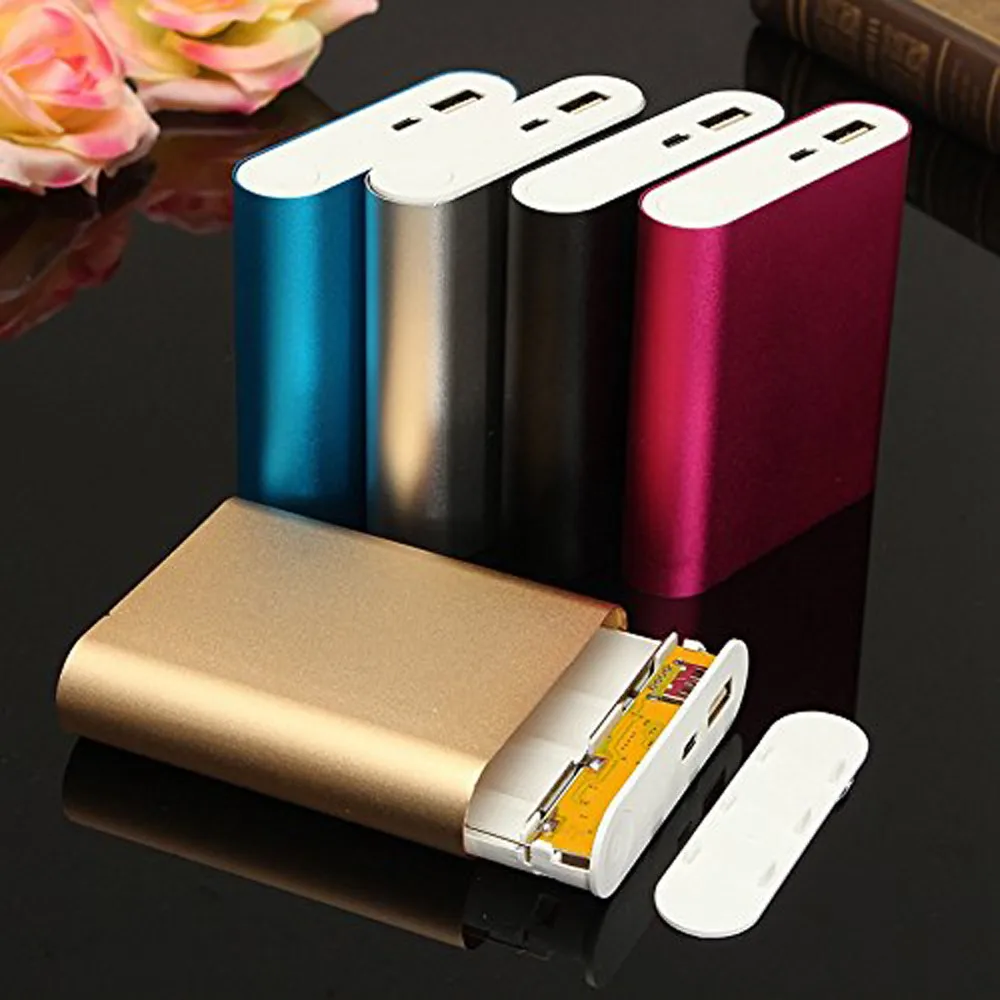 2018 5V 1A USB 4X 18650 чехол для портативного зарядного устройства комплект