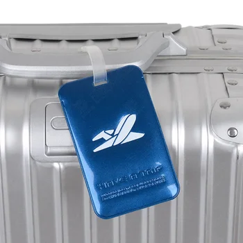 

New Travel PVC Luggage Tag Cover Creative Accessories Suitcase ID Address Holder Letter Baggage Boarding Tags Portable Label