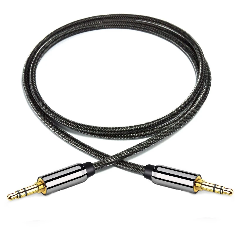 High quality Jack 3.5 Car AUX Cable Male to Male 3.5mm Audio Cable 0.5M