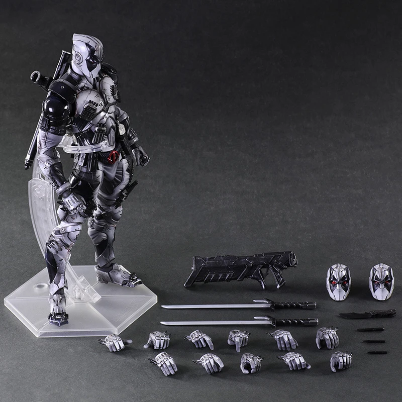 

joint Action Figure The Avengers Deadpool joint movable figure face hand model toy X-Men X Ryan small gray children gift