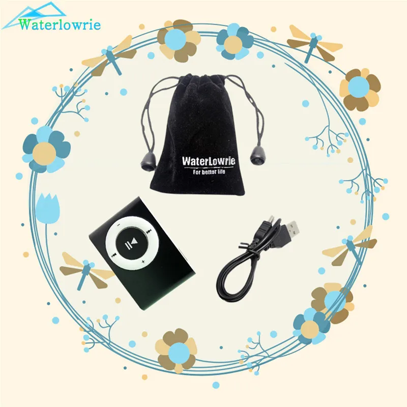 Waterlowrie плеер для бега мини аудио клип mp 3 player музыка мп плейер мп3 аудиоплеер