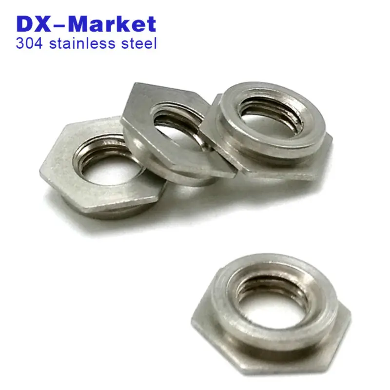 F M6 4 , 50pcs , m6 stainless steel clamp nut , self clinching insert