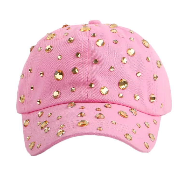 Лидер продаж Rhinestone Спайк шпильки в стиле хип-хоп Snapback шляпы для женщин Новинка для женщин Брендовые женские спортивные бейсболка Открытый