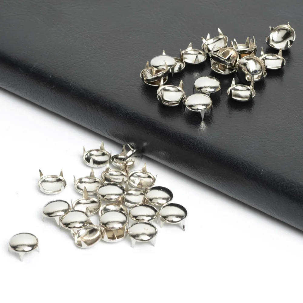 

200pcs 8mm Round DIY Spots Spikes Rock Punk Studs Nailheads Rivet Bag Bracelets Apparel Sewing Garment Rivets