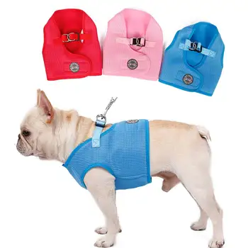 

Pet Dog Clothes Breathable Mesh Puppy Walking Vest Harness with D-ring MYDING