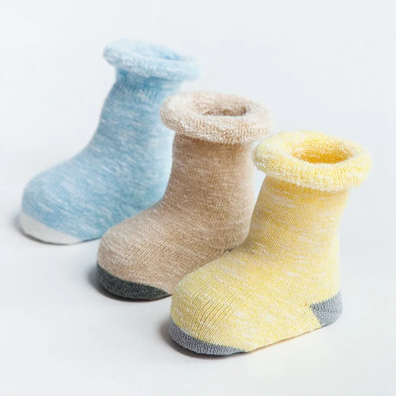 COOTELILI Thicken Cotton Winter Kids Socks Baby Girl Clothes Boys Socks Stuff For Newborns Warm Long Socks For Infant 0-3Y  (4)