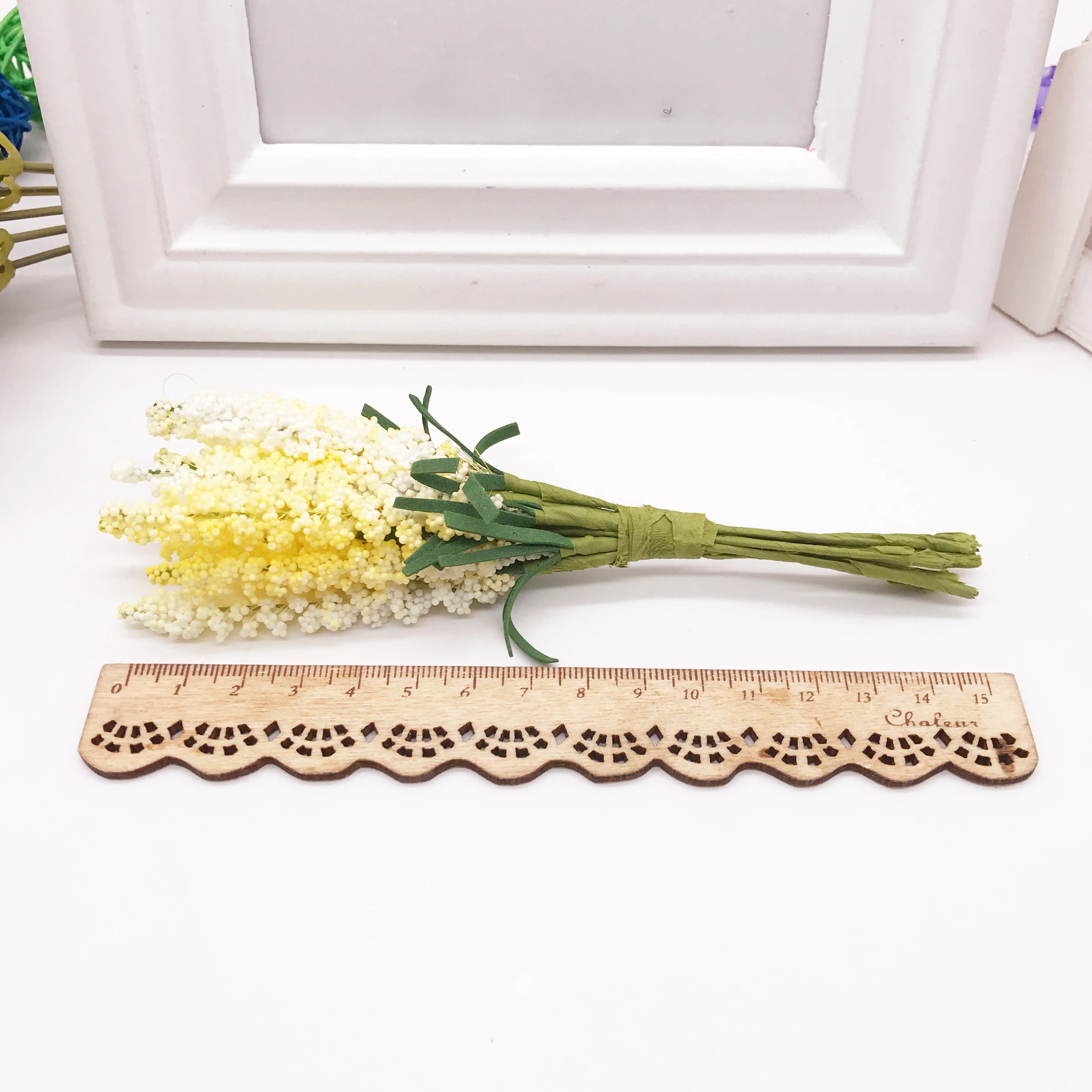 Set of 10 Mini Artificial Lavender Flowers for Wedding and Home Decoration