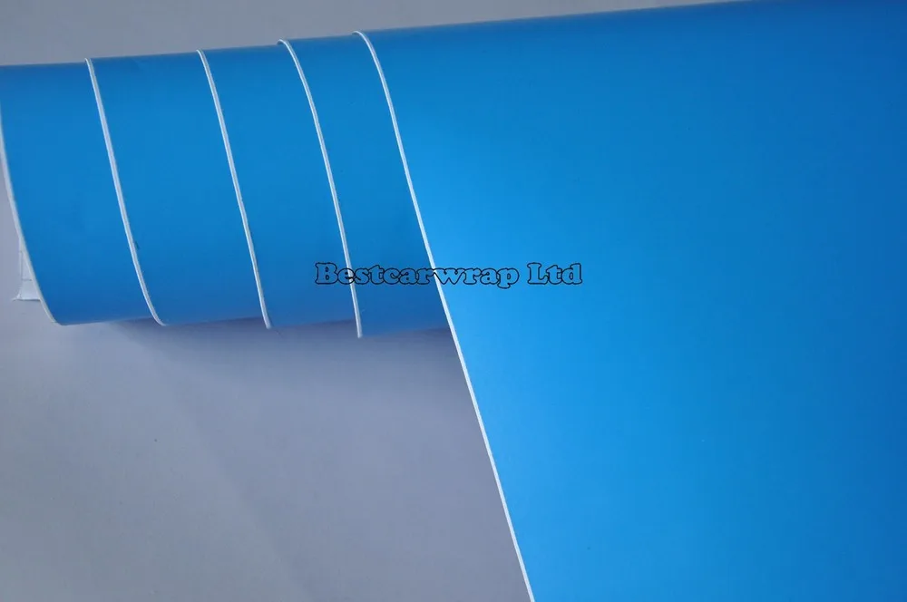 sea blue matt vinyl car wrap film blue matt foil wrapping (3)