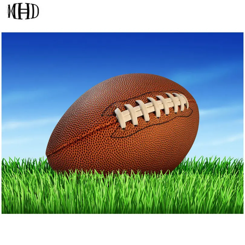 MHD Full & Square / Round 3d diy Diamond Painting Football Diamond