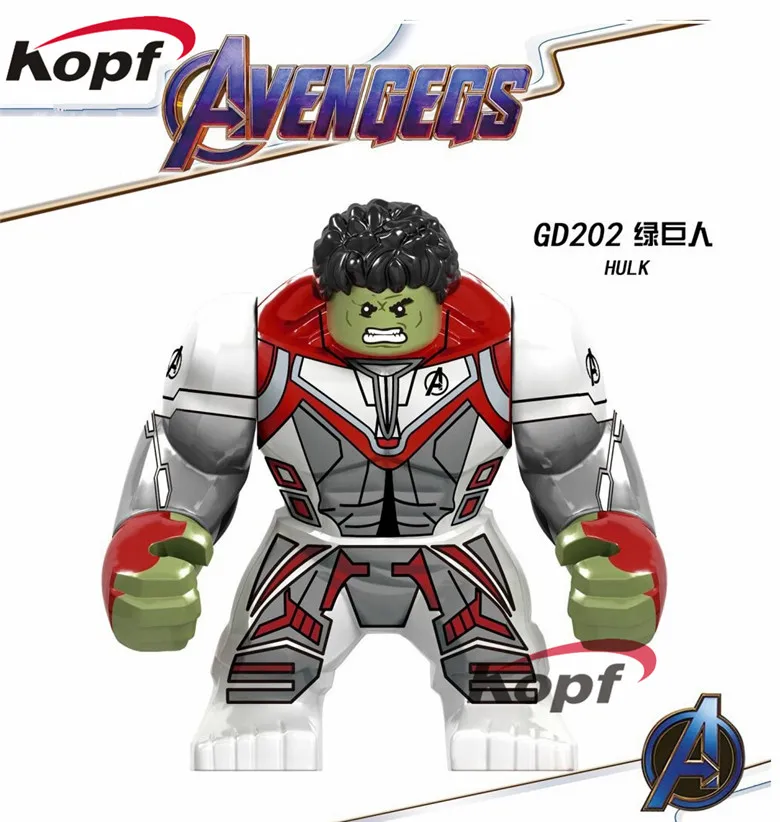 

Single Sale Building Blocks Avengers 4 Endgame Space Iron Monger Hulk Korg Action Figures For Children Collection Toys GD202