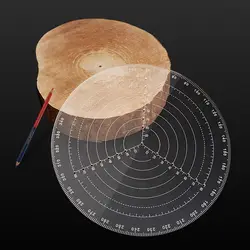 Деревообрабатывающий центр Scribe Самоцентрирующийся компасы крест-линия Scribe деревянная Мерная линейка Калибр круглая деревянная Линейка