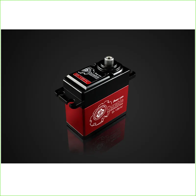 

POWER HD D-15HV Coreless Motor Digital Servo Titanium & Alu Gear Torque 12KG speed 0.06 Sec