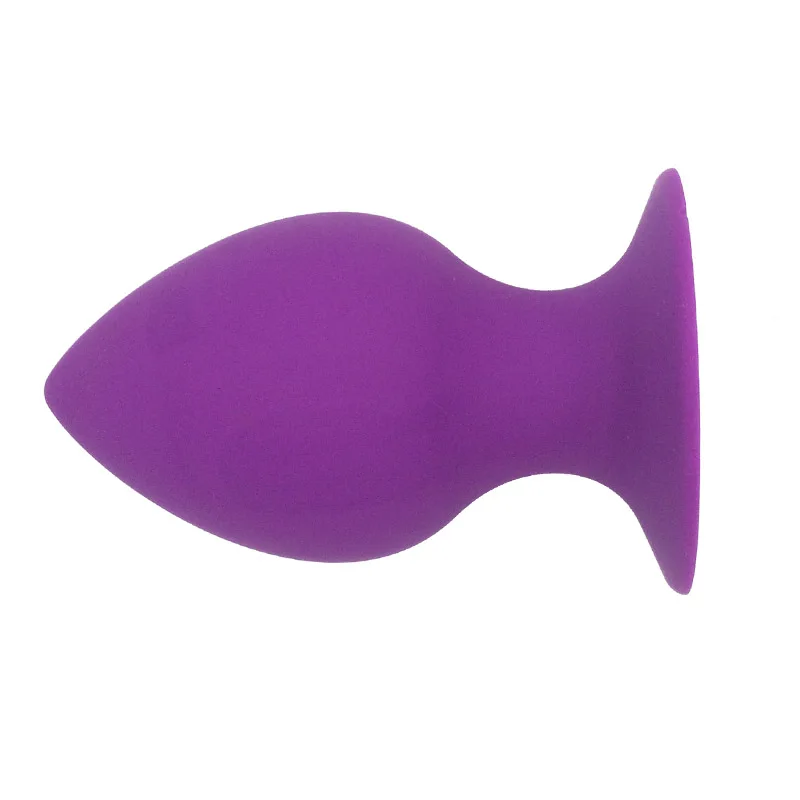 HUGE Large Anal Butt Plug Tapered Suction Cup Base Blue Giant Wide Girth Toy5