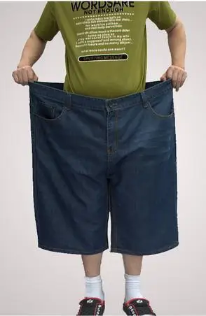 fat guy in jean shorts