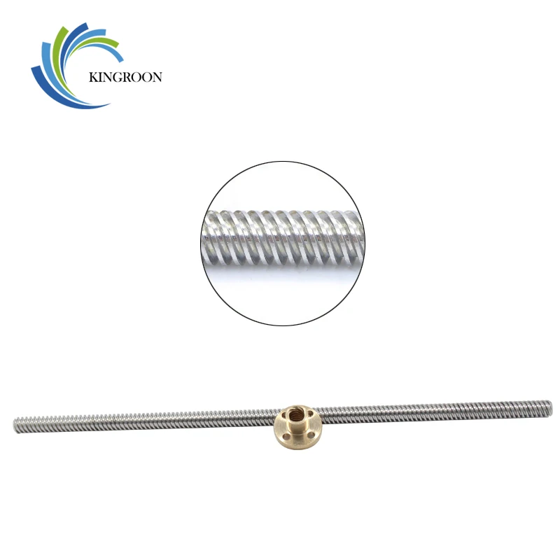 High-Precision 8mm Trapezoidal Lead Screw with Copper Nut