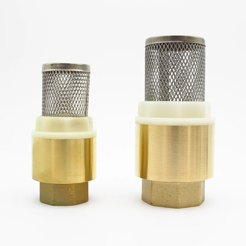 1/2" 3/4" 1" 1 1/4" 1 1/2" 2" BSP Female Thread Brass Check Valve With Mesh Strainer Filter Bottom Valve Foot Valve For Water|Valve| - AliExpress