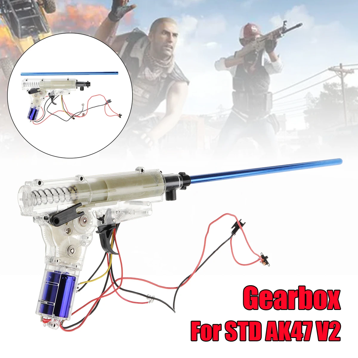 

DIY Toy Outdoor Gel Ball Original Gearbox For STD AK47 V2 Toy Accessories Toy Modified Accessories