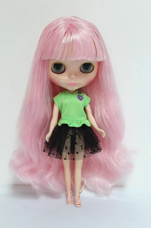 Кукла Blygirl Blyth персиковая пудра челки № 1/6 обычное тело 7 суставов тела куклы
