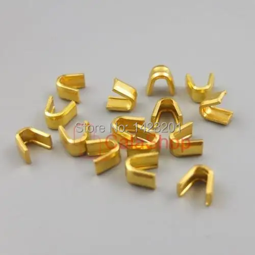 500 Pcs / Lot #5 5mm U-shaped Zipper stoper Top Stop Bottom Rescue Repair Set Black Nickel Gold Bronze