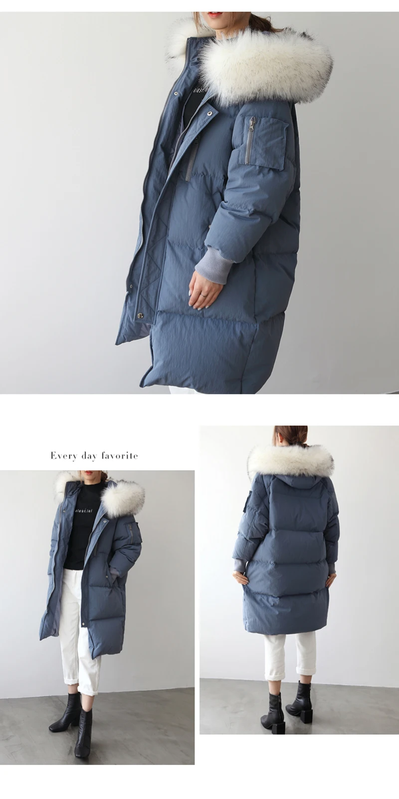 Зимнее пальто, женский пуховик, женский большой меховой воротник, длинное пальто, женская Корейская парка, Doudoune Femme Hiver YP2085