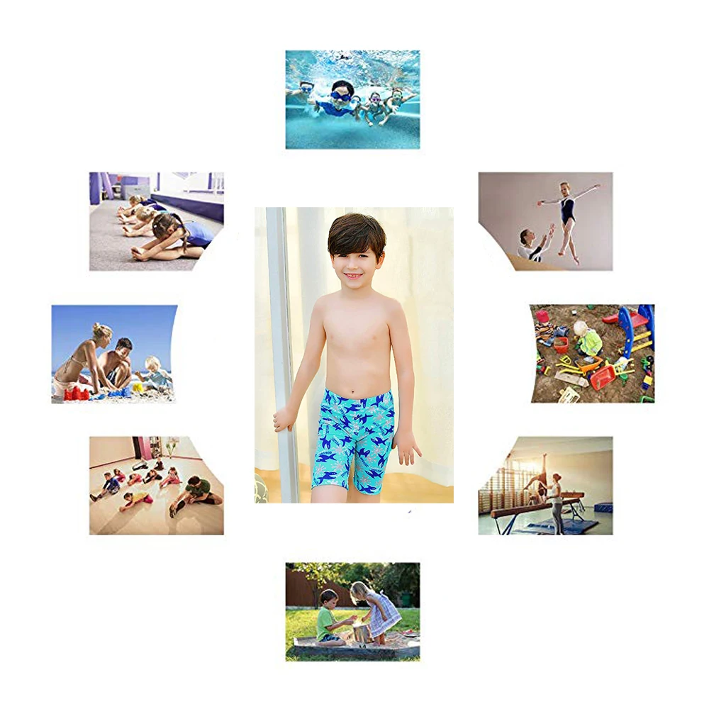 INSTANTARTS на заказ свой собственный логотип/изображение/Фотопечать шортики для мальчика Детские летние быстросохнущие плавательные шорты детские пляжные купальники