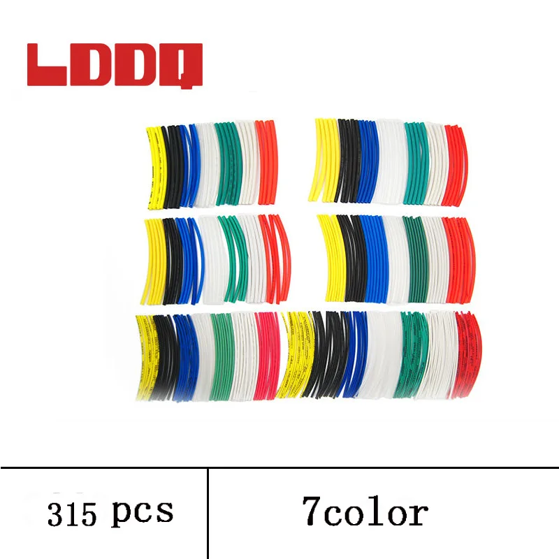 Термоусадочные трубки LDDQ 315 шт. 2:1 термоусадочные для обертывания тепловые рукава