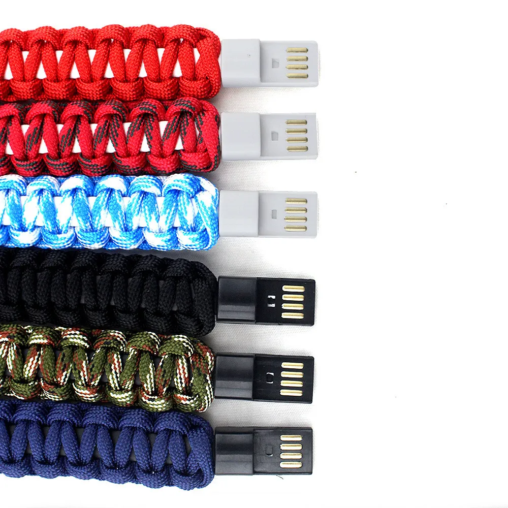 Открытый Micro USB плетеный браслет зарядное устройство данных зарядный кабель синхронизации для iPhone 5 5S se 6 6s 7 8 Android телефонный кабель